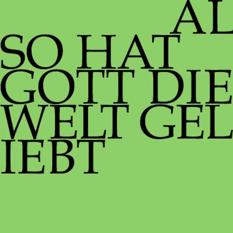 J.S. Bach-Stiftung Kantate BWV 68|J.S. Bach-Stiftung Kantate BWV 68